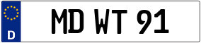 Truck License Plate
